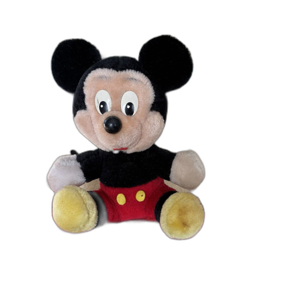 Vintage Mickey Mouse Plush 7” Walt Disney World Disneyland